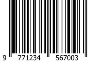 ISSN barcode example ISSN barcode example