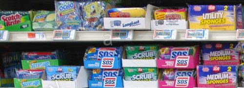 products on a shelf products on a shelf